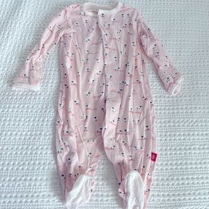 Magnetic Me Baby Girls Footie Pajamas in Sheep Print